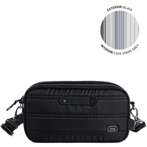 Lug Coupe XL Plus Convertible Crossbody Bag w/Charm Bar NWT Black